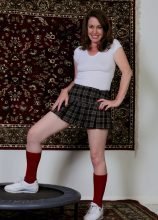 Cute 41 Year Old Molly Golly Gets Naked On The Trampoline In Here