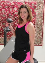 After A Good Workout 30 Year Old Sally Jones Relaxes Her Warm Box